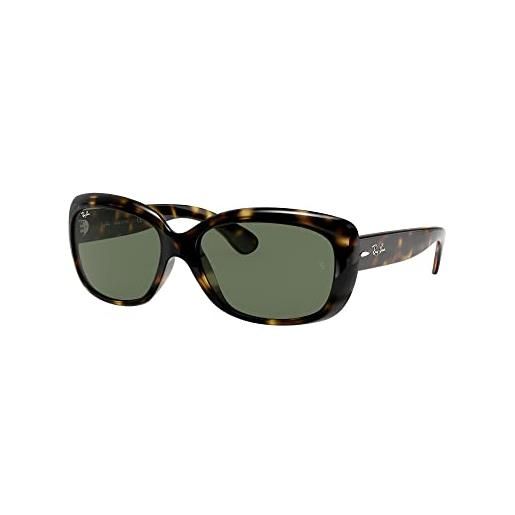 Ray-Ban 4101, occhiali da sole donna, marrone (tortoise/green classic), 58