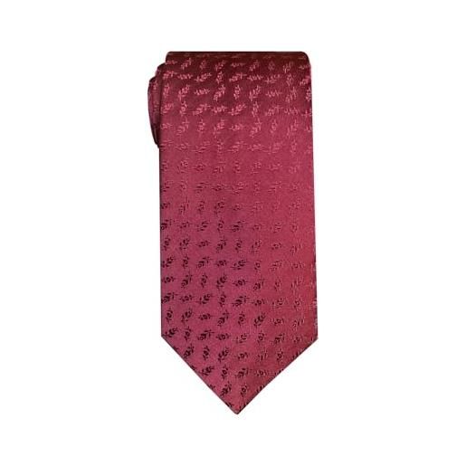 Remo Sartori - cravatta in seta bordeaux fiorellini tono su tono, made in italy, uomo