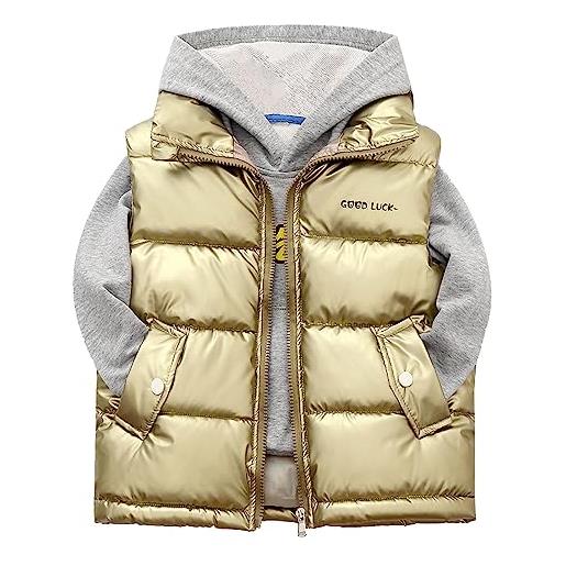 Gilet Piumino Bambino - Smanicato Con Cappuccio, Per Inverno, Ragazze E Ragazzi - Foto 6