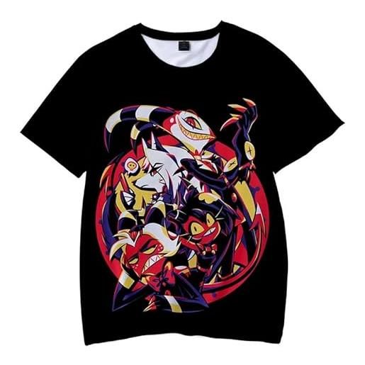 East-hai-buy t-shirt anime helluva boss 3d o-collo t-shirt uomo donna manica corta harajuku streetwear cartoon helluva boss 2 divertenti ragazzi ragazze tops