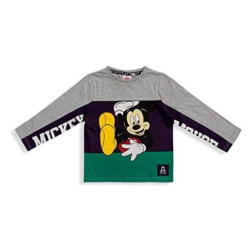 Sun City maglietta disney mickey mouse maniche lunghe bambino ufficiale in cotone 5563
