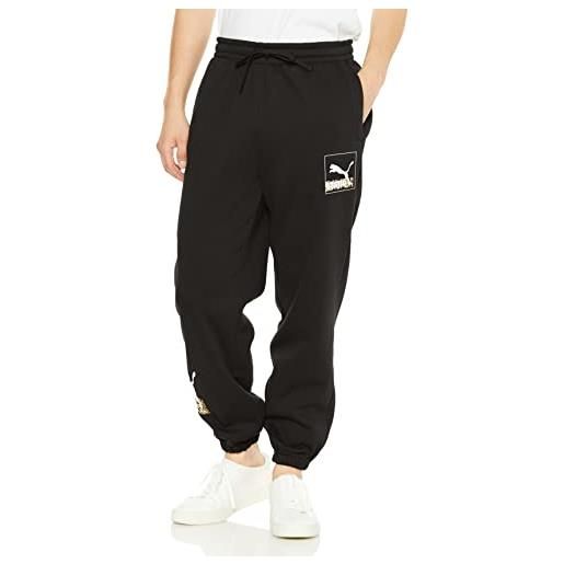 PUMA brand love sweatpants fl pantaloni della tuta, nero, l uomo