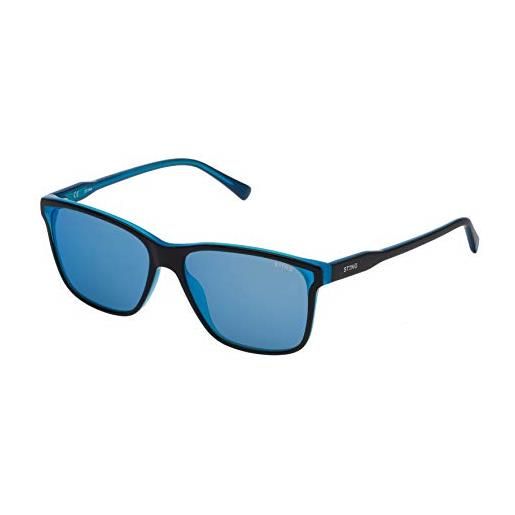STING sst133 576x6b occhiali da sole, black top+azure, 57/16/140 unisex-adulto