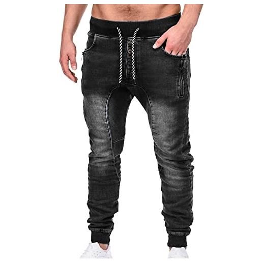 Generico pantaloni uomo slim fit jeans casual pocket jeans para hombres cintura media cordón para hombres con cremallera pantalones para hombres pantaloni eleganti