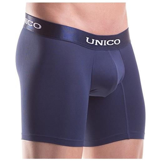 Mundo Unico unico, boxer suspensor a mezza gamba in microfibra, intimo da uomo navy blue x-large