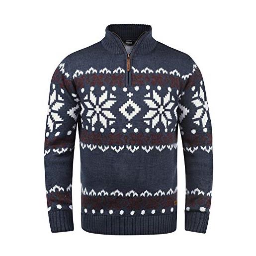 !Solid norwin - maglione da uomo, taglia: s, colore: insignia blue melange (8991)