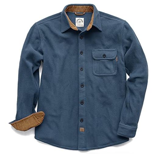 Dubinik® camicia flanella uomo quadri camice in flanella uomo regular fit casual cotone manica lunga bottoni shirt in pile