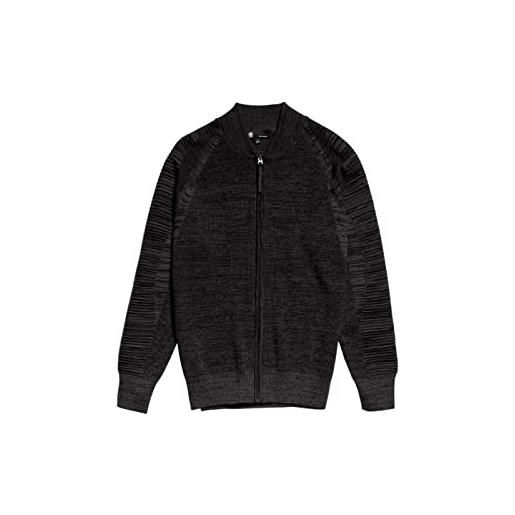 G-STAR RAW men's 3d biker knitted zip through sweater, multicolore (cloack/dk black d21952-c259-d373), xl