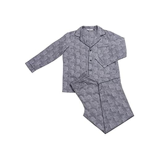 R Revise revise re-910 pigiama uomo - pigiama uomo - pigiama - 100% cotone, blu scuro c10, s