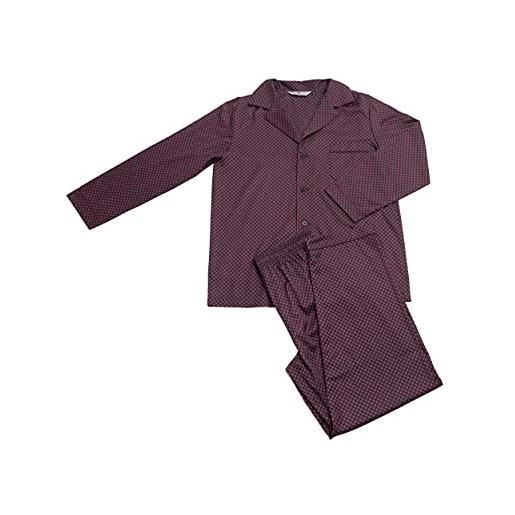 R Revise revise re-910 pigiama uomo - pigiama uomo - pigiama - 100% cotone, blu scuro/rosso c7, xl