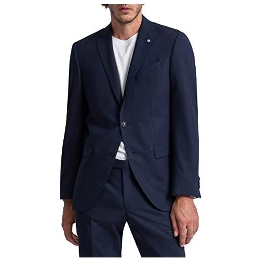 Pierre Cardin 42255-810-14010-3150 blazer, blau, 48 uomo