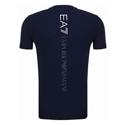 Emporio Armani ea7 t-shirt 3gpt08 pj03z, maniche corte, girocollo blu navy m