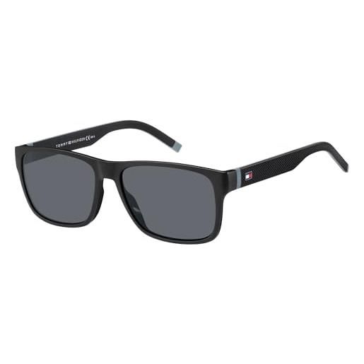 Tommy hilfiger th 1718/s, occhiali da sole, mens, 56, nero (bl rotweiss)