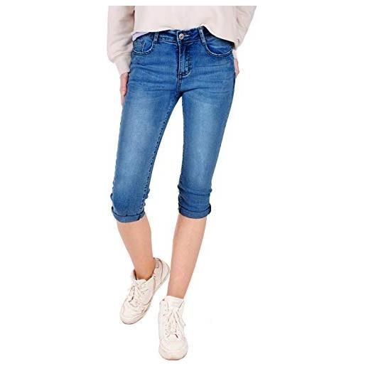Fraternel donna pantaloni capri pantaloncini blu taglia: it 40 - s