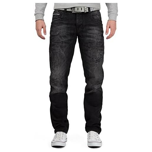 Cipo & Baxx jeans da uomo cd104-bans nero w36/l36