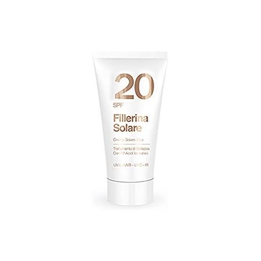 Labo fillerina crema solare antiage per il viso protezione media anti-aging face sunscreen sfp 20 50ml