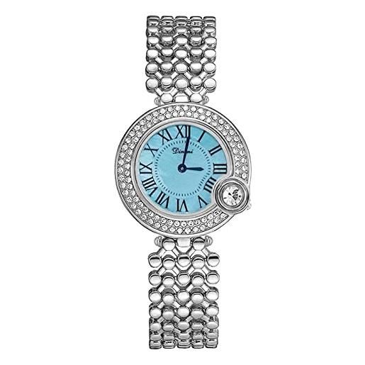 RORIOS moda orologio donna orologio analogico al quarzo con cinturino in acciaio inox orologi da polso impermeabile
