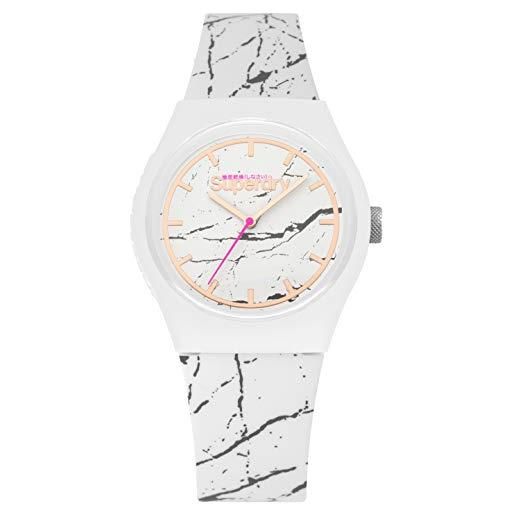 Superdry orologio analogueico quarzo donna con cinturino in silicone syl253we