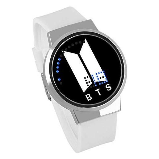 Haonb orologio uomo, creative touch screen led watch bts periferico impermeabile orologio elettronico luminoso c