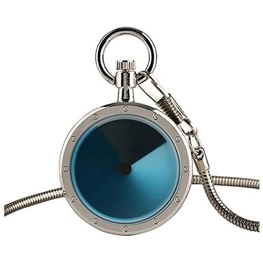 JTWMY steampunk moderno minimalista design creativo giradischi orologio da tasca al quarzo catena orologio regali-13