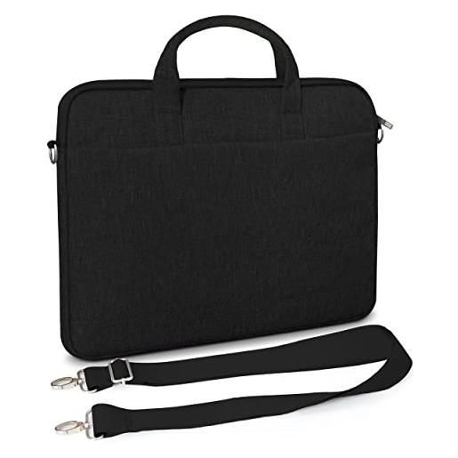 MyGadget laptop sleeve 15,6 pollici - misure interne 40 x 28 cm - custodia idrorepellente - cover morbida & resistente per es. Apple mac. Book pro 15 - nero