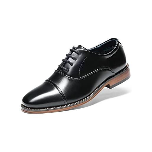 Bruno Marc scarpe stringate per ragazzi scarpe eleganti oxford classiche derby formali per ragazzo nero sbox2328k-e taglia 29 (eur)
