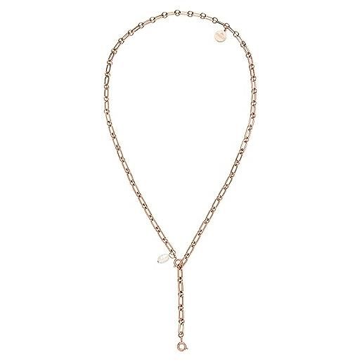 Purelei® charm zodiac necklace (oro rosa) - collana donna in resistente acciaio inossidabile - collanina donna con ciondolo - lunghezza 50 cm - impermeabile