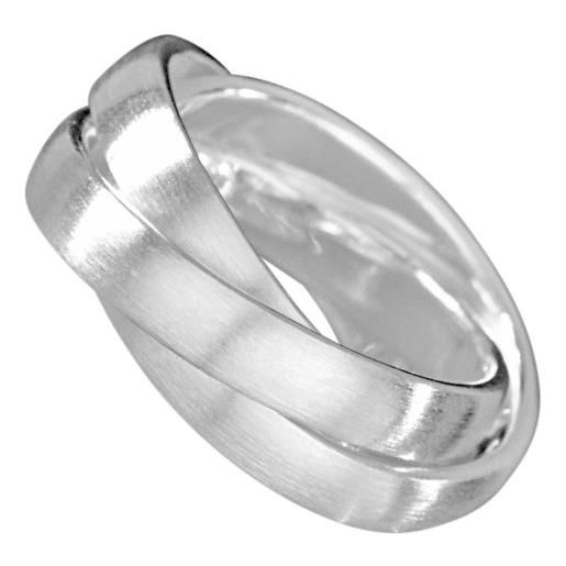 Vinani fashionring - anello unisex, con senza gemme, argento