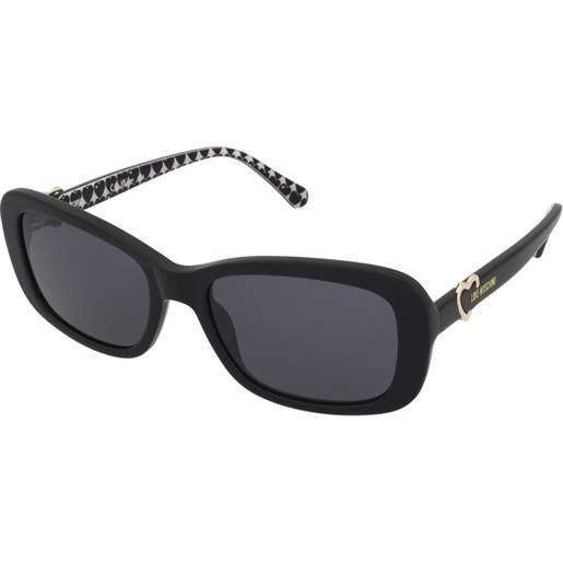 Love Moschino mol060/s 807/ir | occhiali da sole graduati o non graduati | plastica | rettangolari | nero | adrialenti