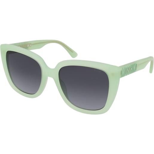Moschino mos146/s 1ed/9o | occhiali da sole graduati o non graduati | prova online | plastica | quadrati | verde | adrialenti