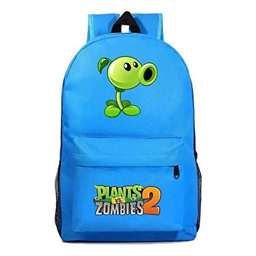 WANHONGYUE plants vs. Zombies gioco cosplay zaino casual daypack zainetto borsa da viaggio backpack azzurro /2