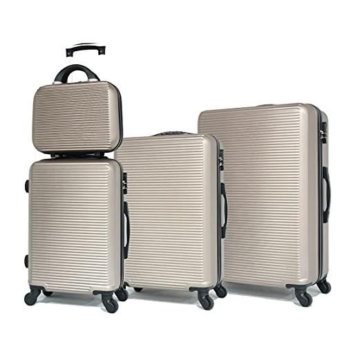 CELIMS valigia bagaglio a mano/media/grande con o senza astuccio, marchio francese, lot de 3 valises et 1 vanity