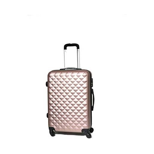 CELIMS valigia di marca francese - valigia m - valigia 65cm / 60 litri - 5802 rosa
