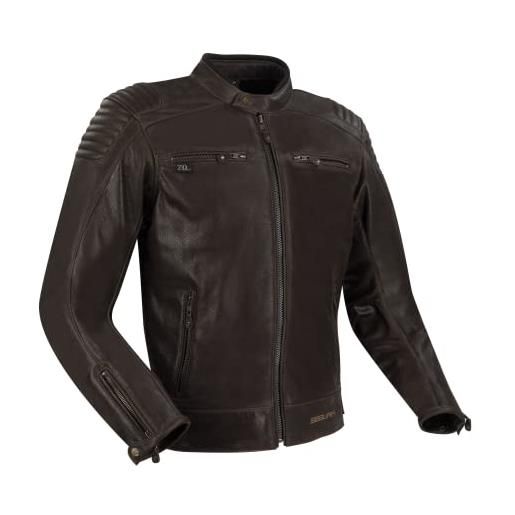 SEGURA, giacca moto express brown, xl
