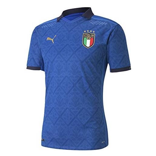 PUMA figc home shirt authentic, maglia calcio uomo, team power blue/peacoat, l