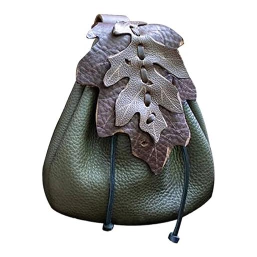 FackLOxc borsa medievale finta borsa portatile borsa medievale cintura vintage rinascimentale marsupio dadi borsa per uomini donne bambino, colore: rosso. 