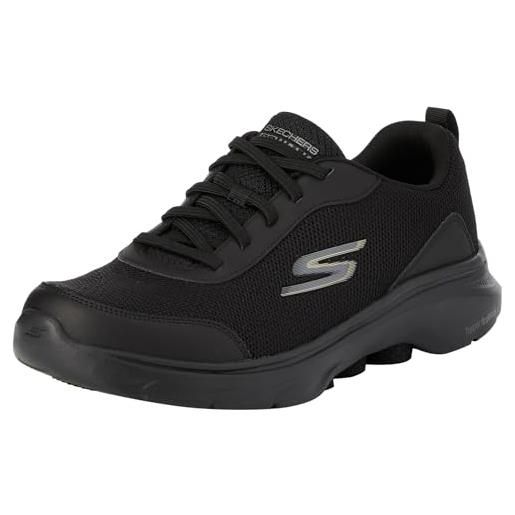 Skechers go walk 7, sneaker uomo, nero tessile sintetico, 41 eu