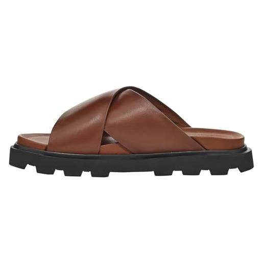 UGG fascia trasversale capitelle, sandali a ciabatta donna, nero, 42 eu