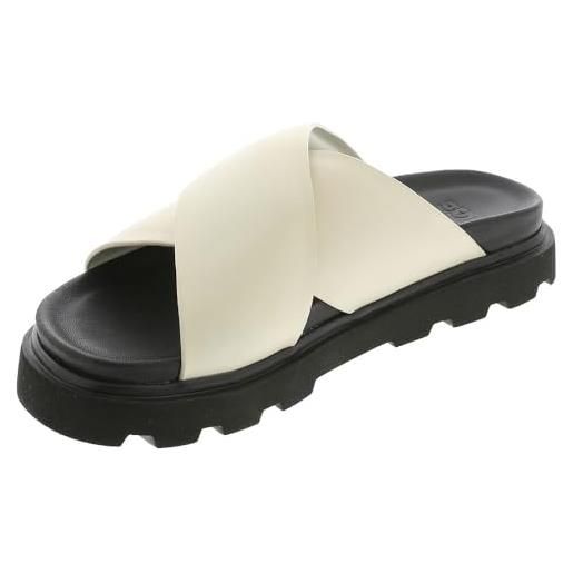 UGG fascia trasversale capitelle, sandali a ciabatta donna, nero, 41 eu