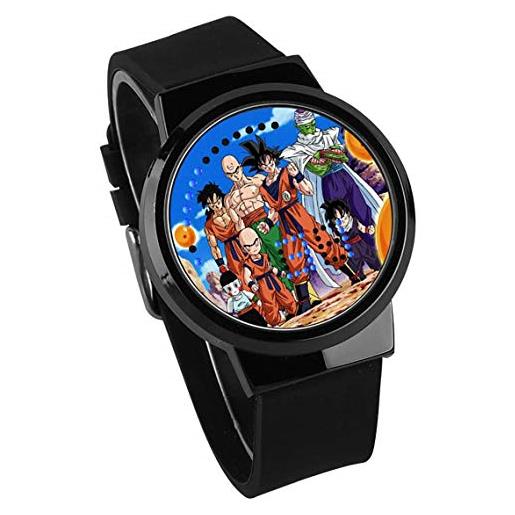 Haonb orologi uomo, dragon ball touch screen orologio da polso impermeabile luminoso orologio elettronico creativo regalo personalizzato pistola telaio cintura nera