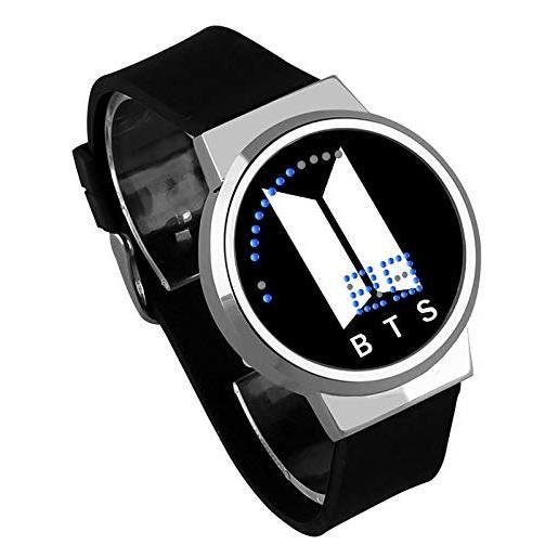 Haonb orologio uomo, creativo touch screen led orologio bts impermeabile orologio elettronico luminoso a