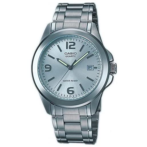 Casio mtp-1215a - orologio da polso da uomo, cinturino in acciaio inox colore argento