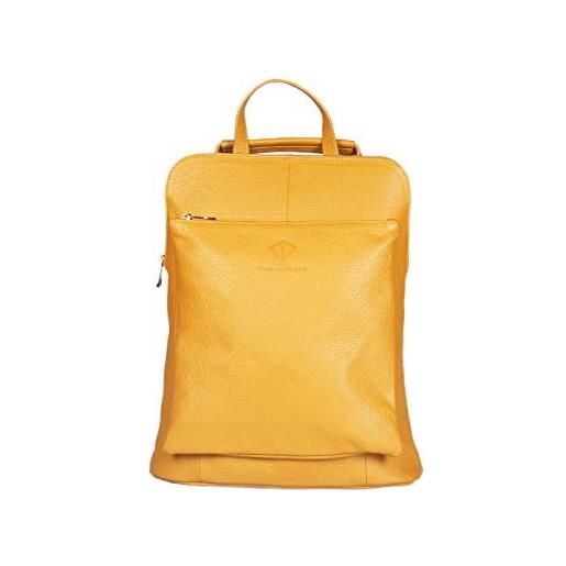 Borsa lavoro Sydney Vera Pelle Giallo Multicolor