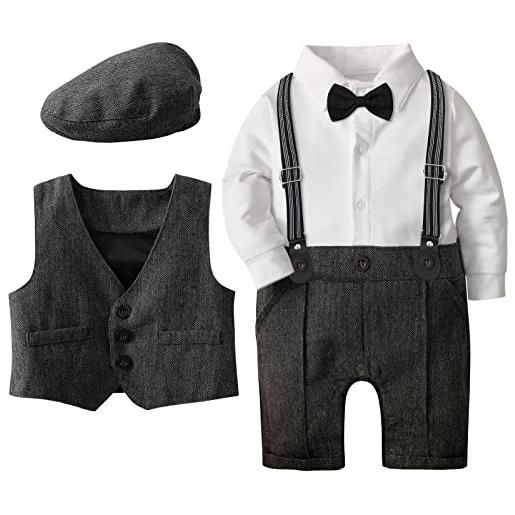 mintgreen pagliaccetto per neonato gentleman set di completi per tuta, rosso, 12-18 mesi