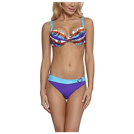 Feba modellante corpo push up bikini per donna d1n32l1 (modello-02dk, eu cup 80e/bottom 40 (it 3e/46))