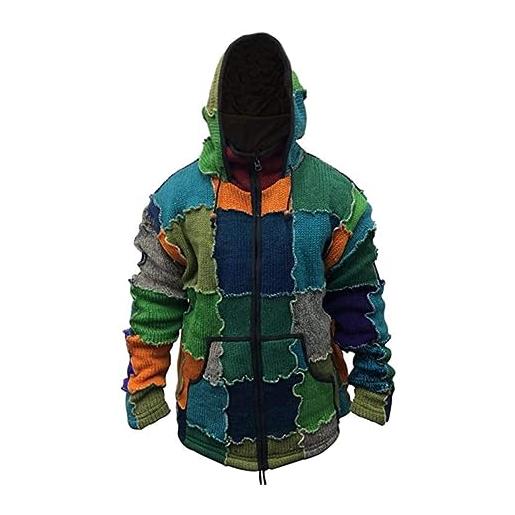 SHOPOHOLIC FASHION giacca da uomo pixie wool outstich, multicolore, s