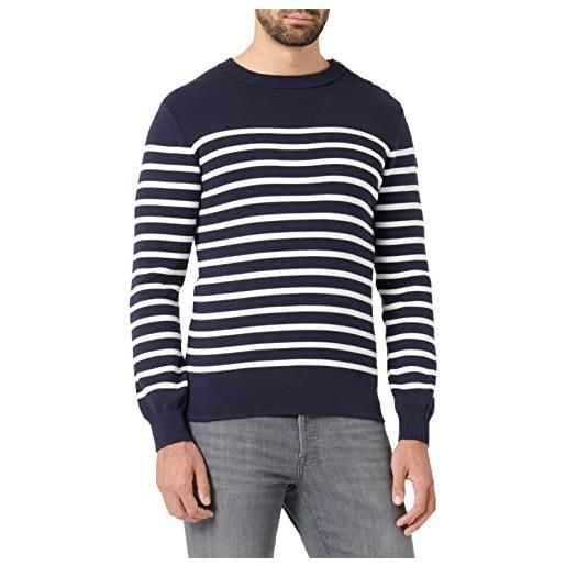 Armor-lux armor lux pull marin groix homme felpa, blu (6tq navire/milk 6tq), large uomo