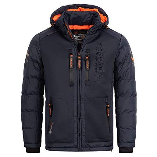 Geographical Norway giacca invernale trapuntata da uomo con cappuccio - s-7xl giacca da sci