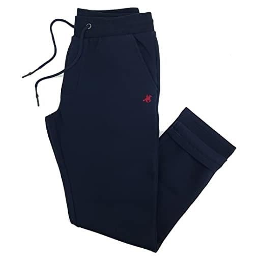 U.S. Grand Polo Equipment & Apparel pantaloni della tuta uomo invernali pesanti cotone felpati gamba larga m l xl xxl 3x (xxxl - blu)