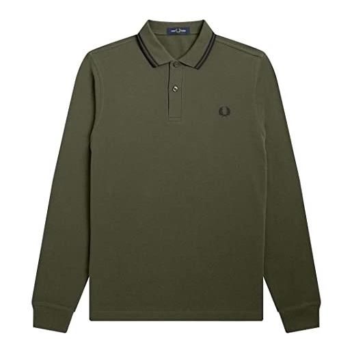 Fred Perry polo uomo fred perry uniform green/black